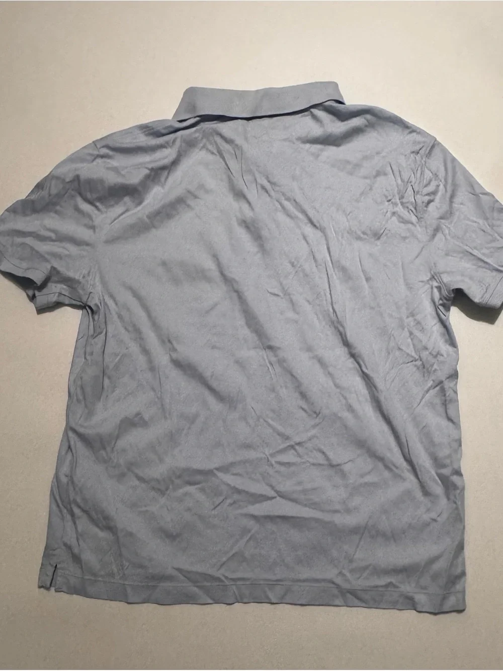 Banana Republic Luxe Touch Performance Light Blue Polo Shirt